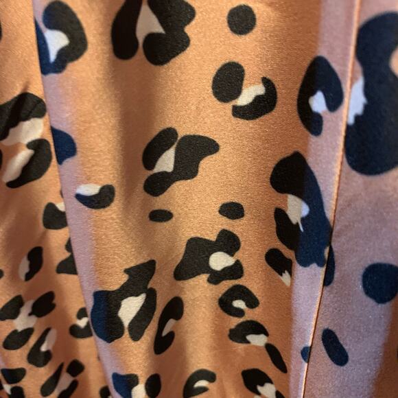 Lulus Known To Be Wild Leopard Satin Slip Dress - Picture 11 of 13